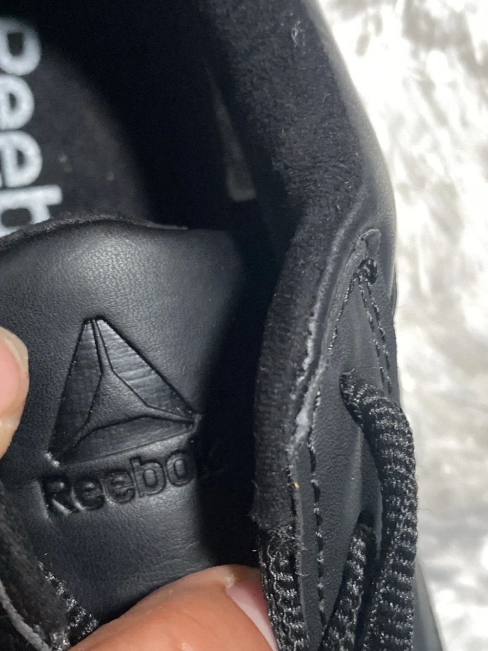 Reebok Men's All-Black Athletic Sneakers unisex oil/slip resisting